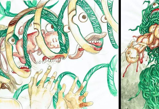 In the Tall Grass: Guión, arte conceptual y storyboards